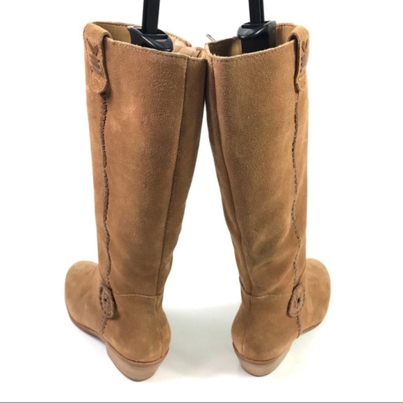 New! Jack Rogers Oak Sawyer Cognac Suede Boots 5.5 - Picture 3 of 8
